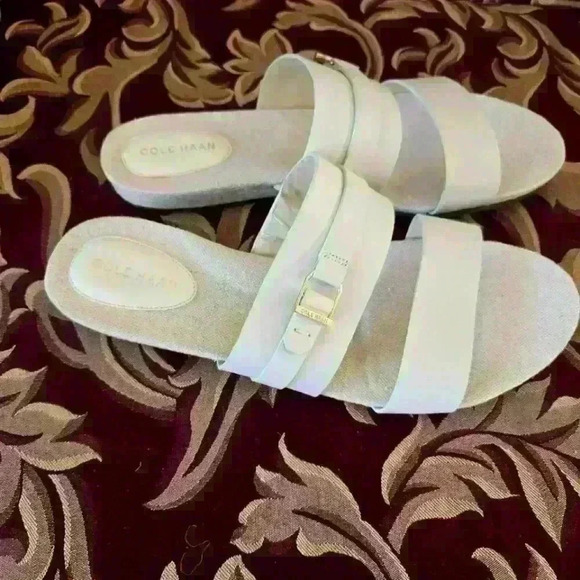 Cole Haan Feancine Demi Wedge Slide -Size 10B Ivory - Picture 3 of 6